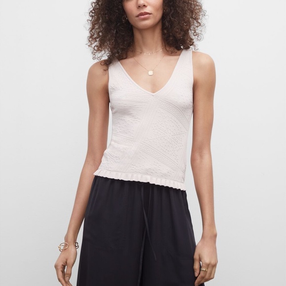 Ruffle Hem Tank - Brand New - NEVER WORN - Black - Picture 6 of 10